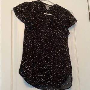 Polka dot blouse